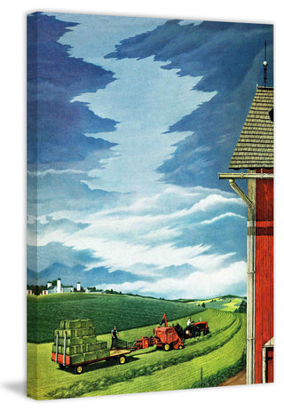 "Pretty Blue Skies" Painting Print on Canvas