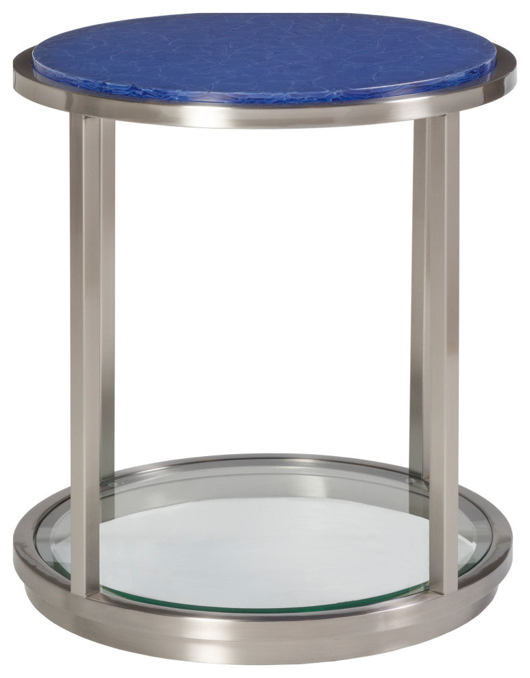 Ultramarine Round End Table
