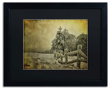 'Oh Christmas Tree' Matted Framed Canvas Art by Lois Bryan