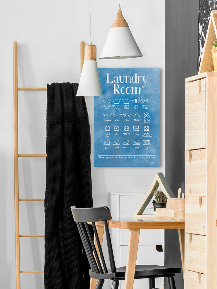 "Laundry Room III" Painting Print on Wrapped Canvas, 30x45