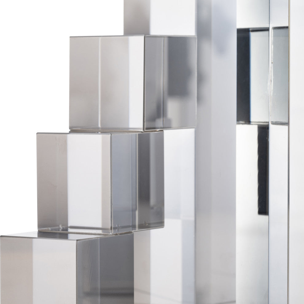 Glass, Set of 2 6" Tetrimino Bookends, Smoke