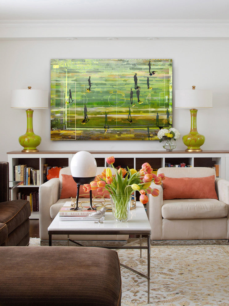 "Field Shadows" Painting Print on Wrapped Canvas, 45"x30"