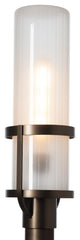 Alcove Outdoor Post Light Coastal Bronze Finish, Frosted Glass
