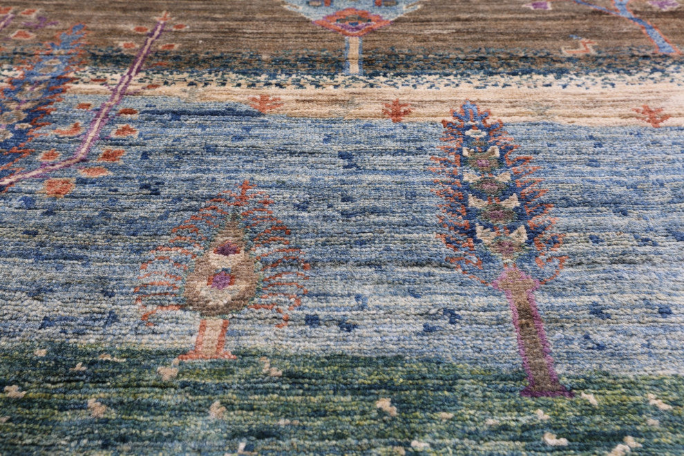 7' 11" X 9' 6" Persian Gabbeh Tribal Hand-Knotted Rug Q8074