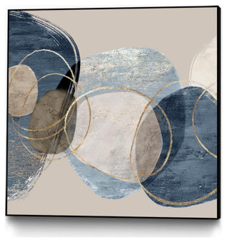 "Conglomerate I" Framed Canvas by Giant Art 20"x20"