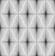 Art Deco Diamond Pattern Wallpaper, Black & White, Sample
