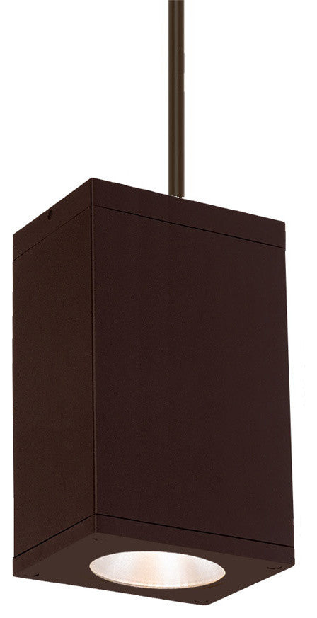 Cube Architectural 6" LED Pendant 40 Deg Beam 3500K, Bronze
