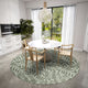 Indoor/Outdoor Sedona SN5 Fernway Machine Washable 10' x 10' Round Rug