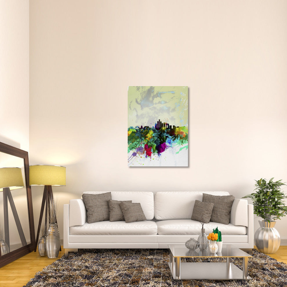 "Beijing Watercolor Skyline" Fine Art Print