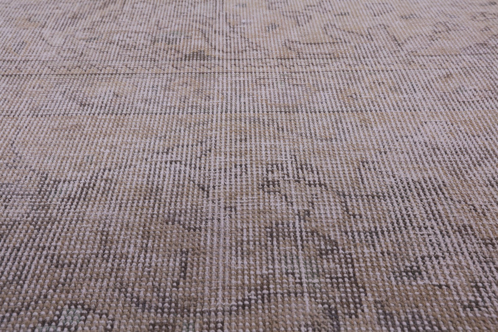 9' 7" X 12' 3" Hand Knotted Persian Vintage White Wash Rug Q4647