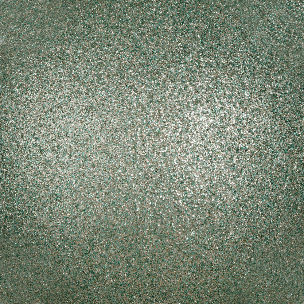 Vickerman N591040Dg 4" Frosty Mint Glitter Ball Ornament, 6 Per Bag