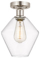 Innovations 616-1F-SN-G652-8 1 Light Semi-Flush Mount, Brushed Satin Nickel
