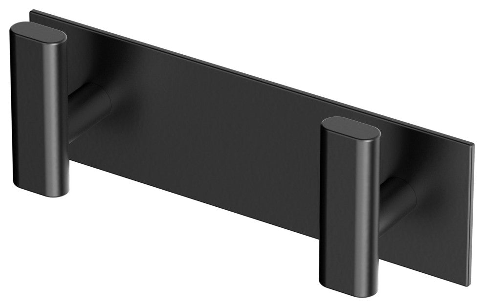 Elevate All Modern Decor Hook, Matte Black, Double