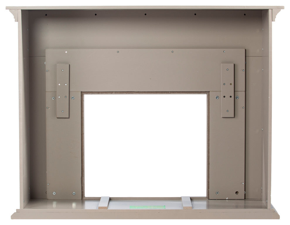 Torron Marble Tiled Touch Screen Electric Fireplace - Gray