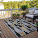 Indoor/Outdoor Kendall KE12 Silver Machine Washable 5' x 7'6" Rug