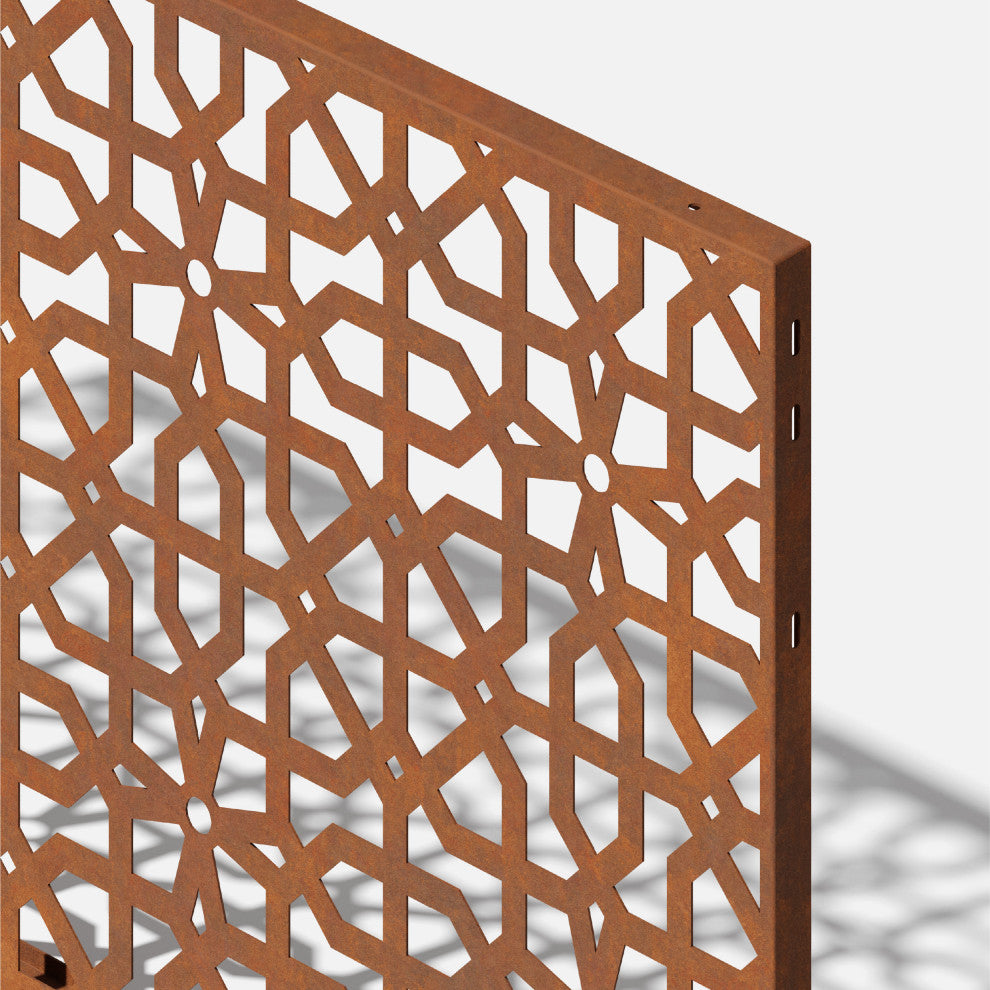 Alta Corten Steel Decorative Screen Panel, Parilla