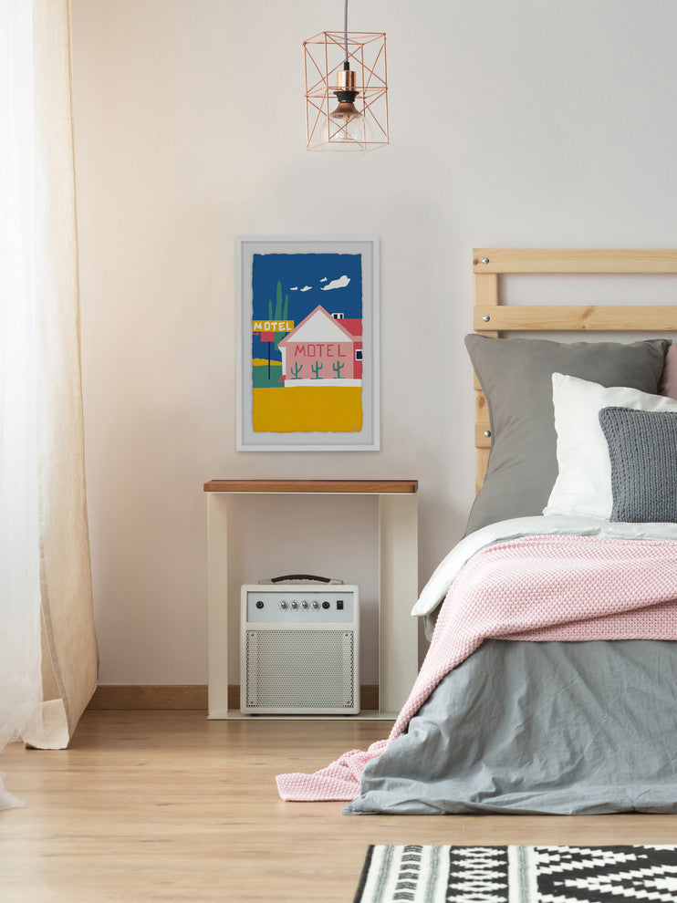 "Motel I" Framed Painting Print, 30"x45"