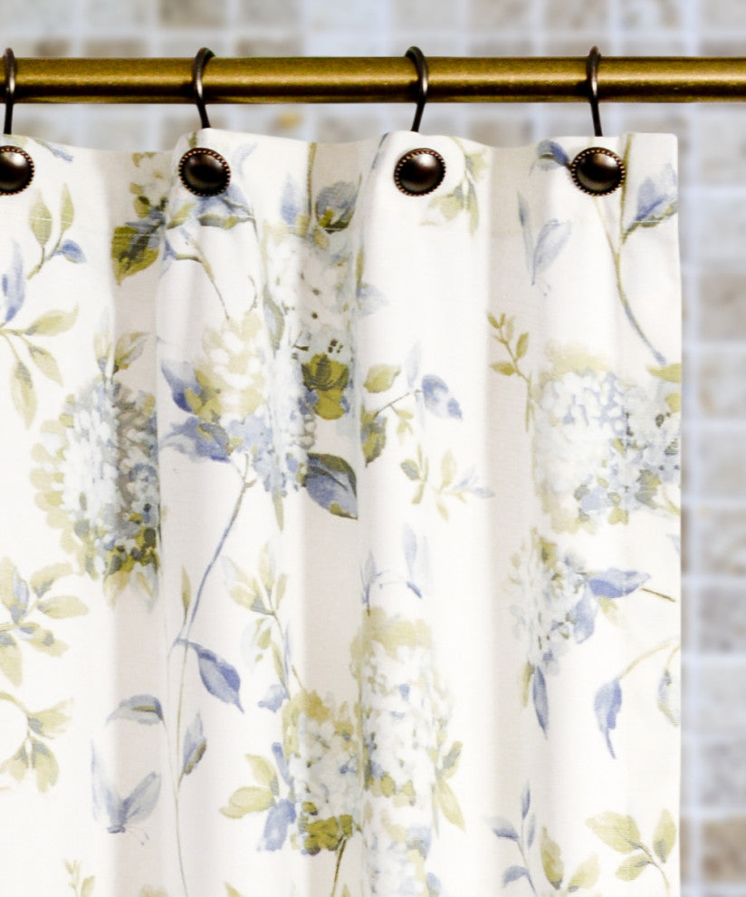 Abigail 72" x 72" Shower Curtain, Porcelain