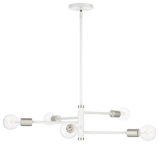 White Modern, Urban, Scandinavian, Chandelier