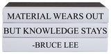 Decorative Books - Quote Book Stack - "Knowledge"