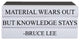 Knowledge Quote Book Stack, S/3