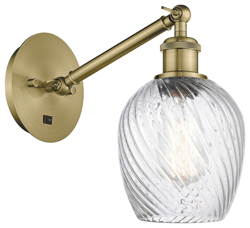 Innovations 317-1W-AB-G292-LED 1-Light Sconce, Antique Brass
