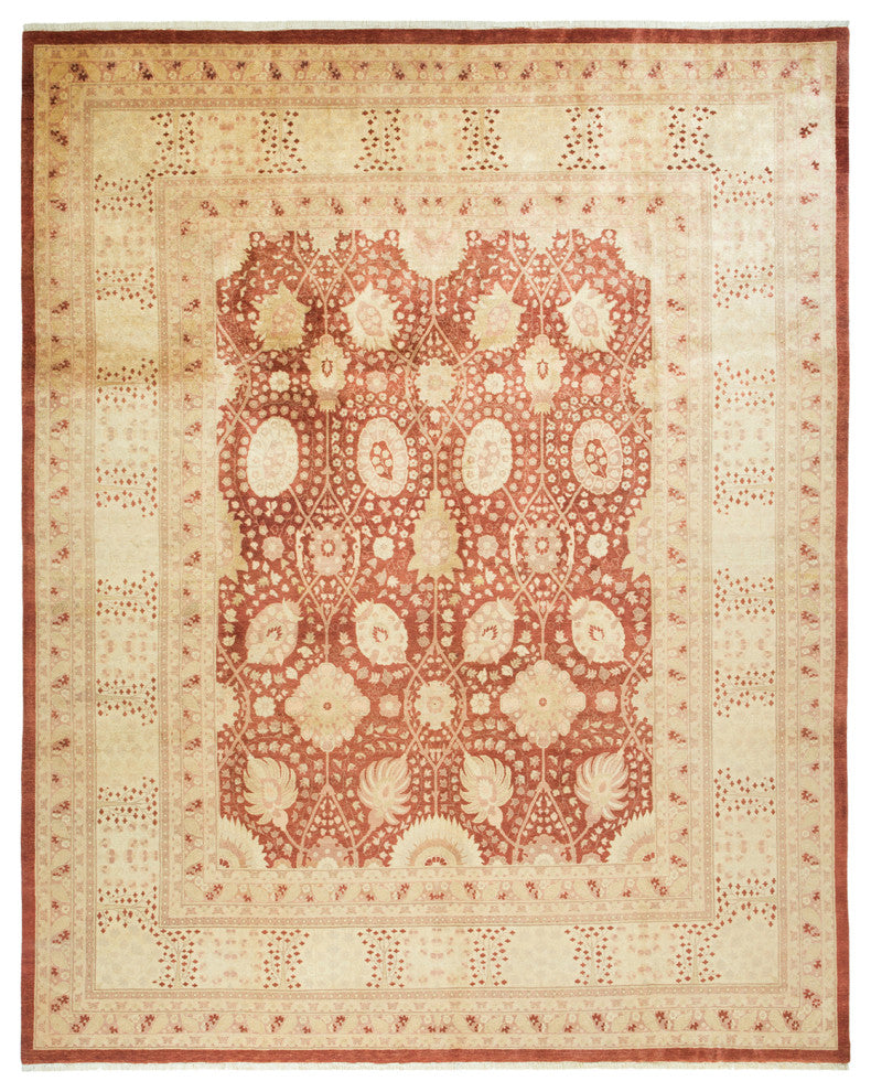 Katherine, One-of-a-Kind Hand-Knotted Area Rug Orange, 8'2"x10'2"