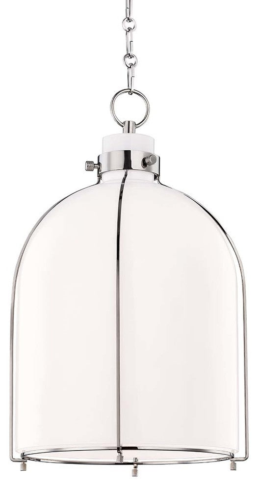 Eldridge 1-Light Pendant, Polished Nickel