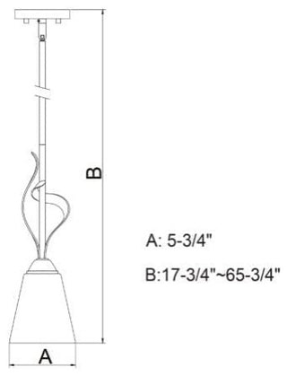 Vaxcel Cinta 1-Light Mini pendant, Oil Rubbed Bronze