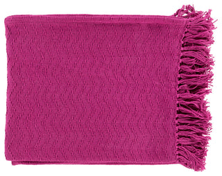 Surya Thelma Magenta Throw 50"W X 60"L