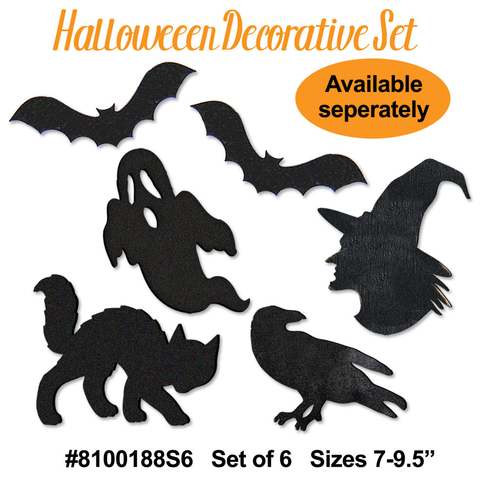 Halloween Wreath Wood Door Hanger