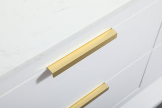 42" Single Bathroom Vanity, White, With Backsplash