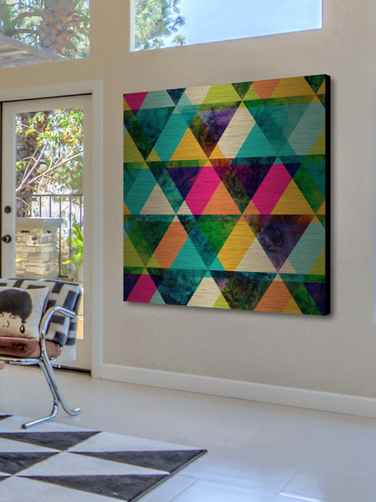 "The Greener Stain" Painting Print on Brushed Aluminum, 48"x48"