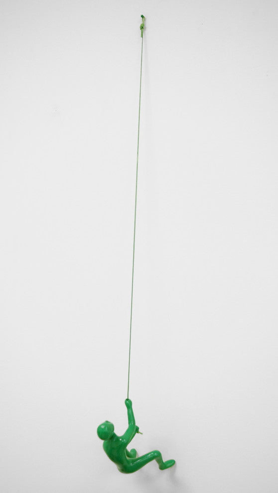 Climbing Man Wall Art, Green