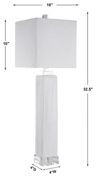 Uttermost Bennett White Buffet Lamp