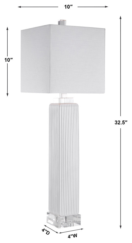 Uttermost Bennett White Buffet Lamp