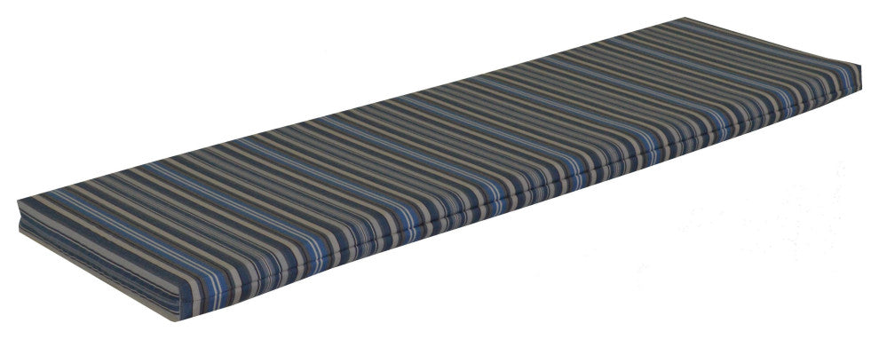 Bench Cushion, Blue Stripe, 6 Foot