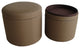 Valencia Canvas Round Storage Ottoman
