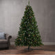 7.5' Mixed Spruce Artificial Christmas Tree, Pre-Lit Multi-Colored
