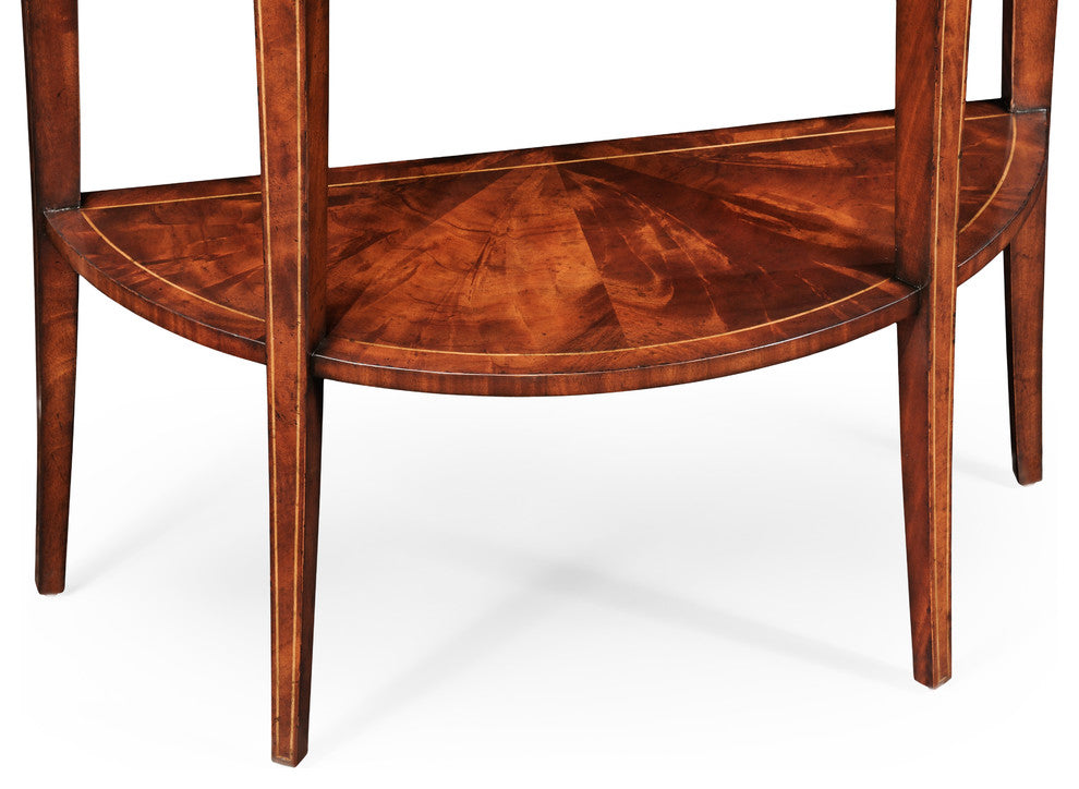 Boxwood Stringing Demilune Console
