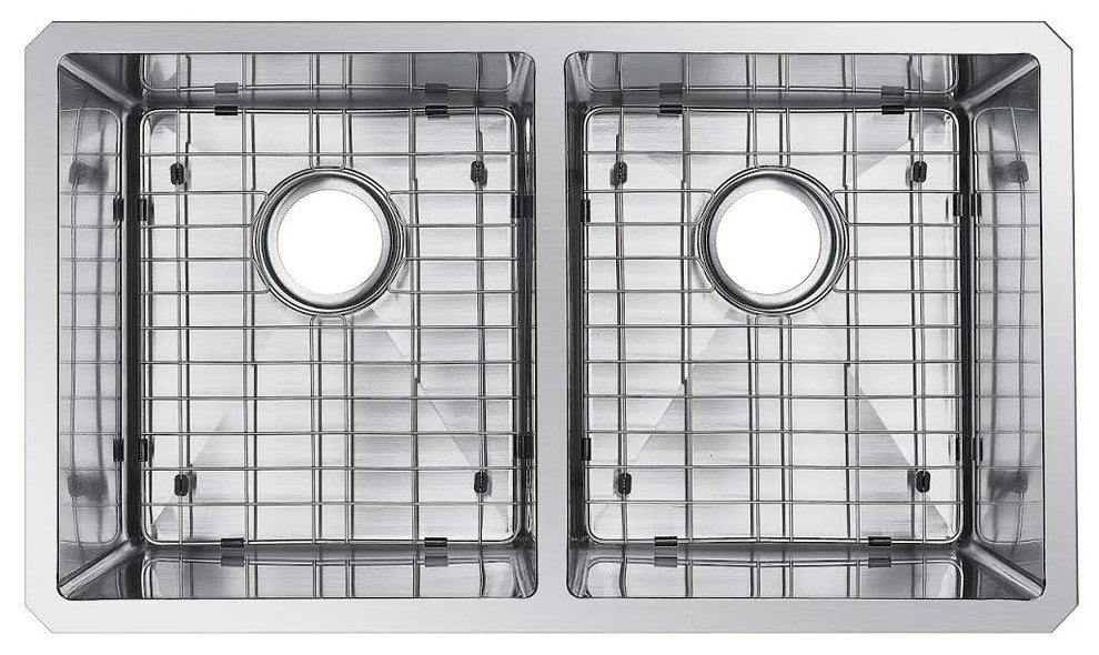 31" Double Bowl 304 Undermount Kitchen Sink With Accessories