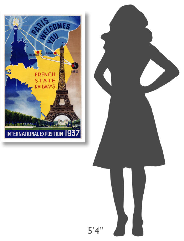 "Paris / International Exposition 1937" Digital Paper Print by Lilden, 25"x38"