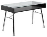 Brettford Desk With Tempered Glass Top