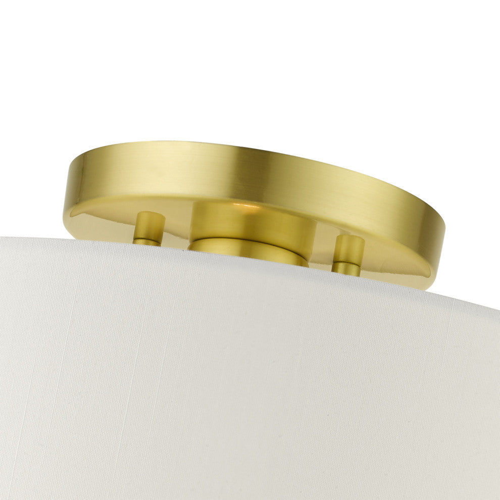 Satin Brass Timeless, Transitional, Versatile, Semi Flush