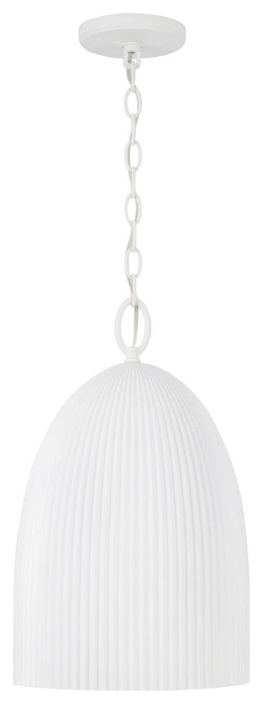 Capital Lighting 356111 Mallory 11"W Pendant - Ceramic White