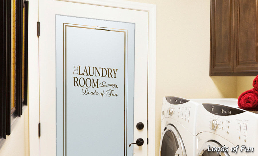 Laundry Door - Loads of Fun - Primed - 36" x 80" - Knob on Right - Pull Open