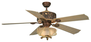 Log Cabin 52" Ceiling Fan Weathered Patina