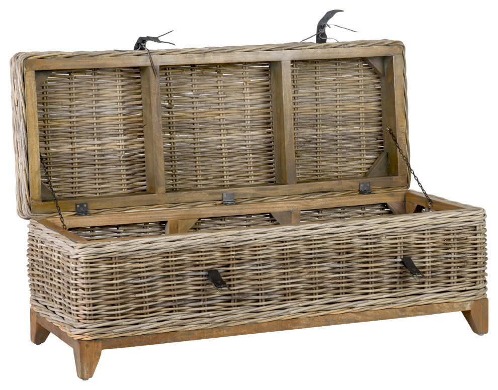 East at Main Kai Rattan Coffee Table with Storage