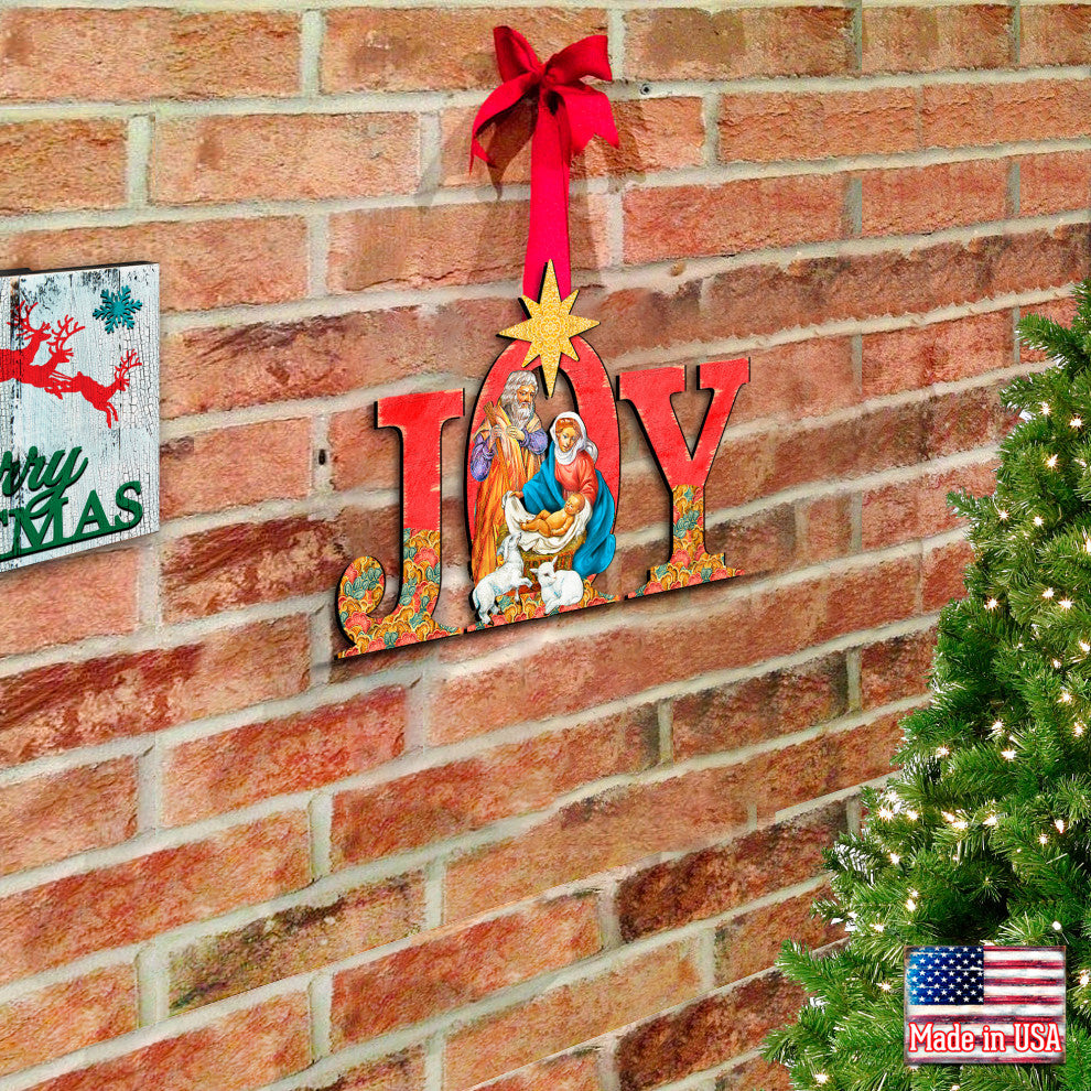Regal Joy Nativity Wooden Door hanger
