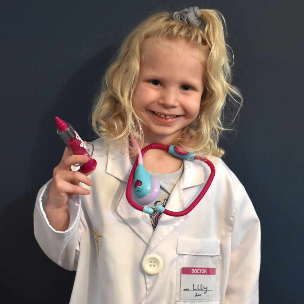 18" Doll Kid Size Lab Coat Set